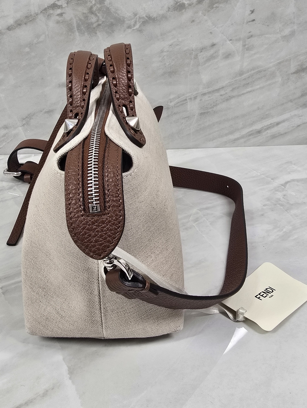 🔥RARE🔥 Fendi Selleria By-The-Way Medium Satchel - Picture 7 of 16